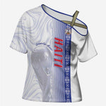 Custom Afro-Haiti Football Cross Shoulder Shirt 2026 Grenadye Alaso White Version - African Pride