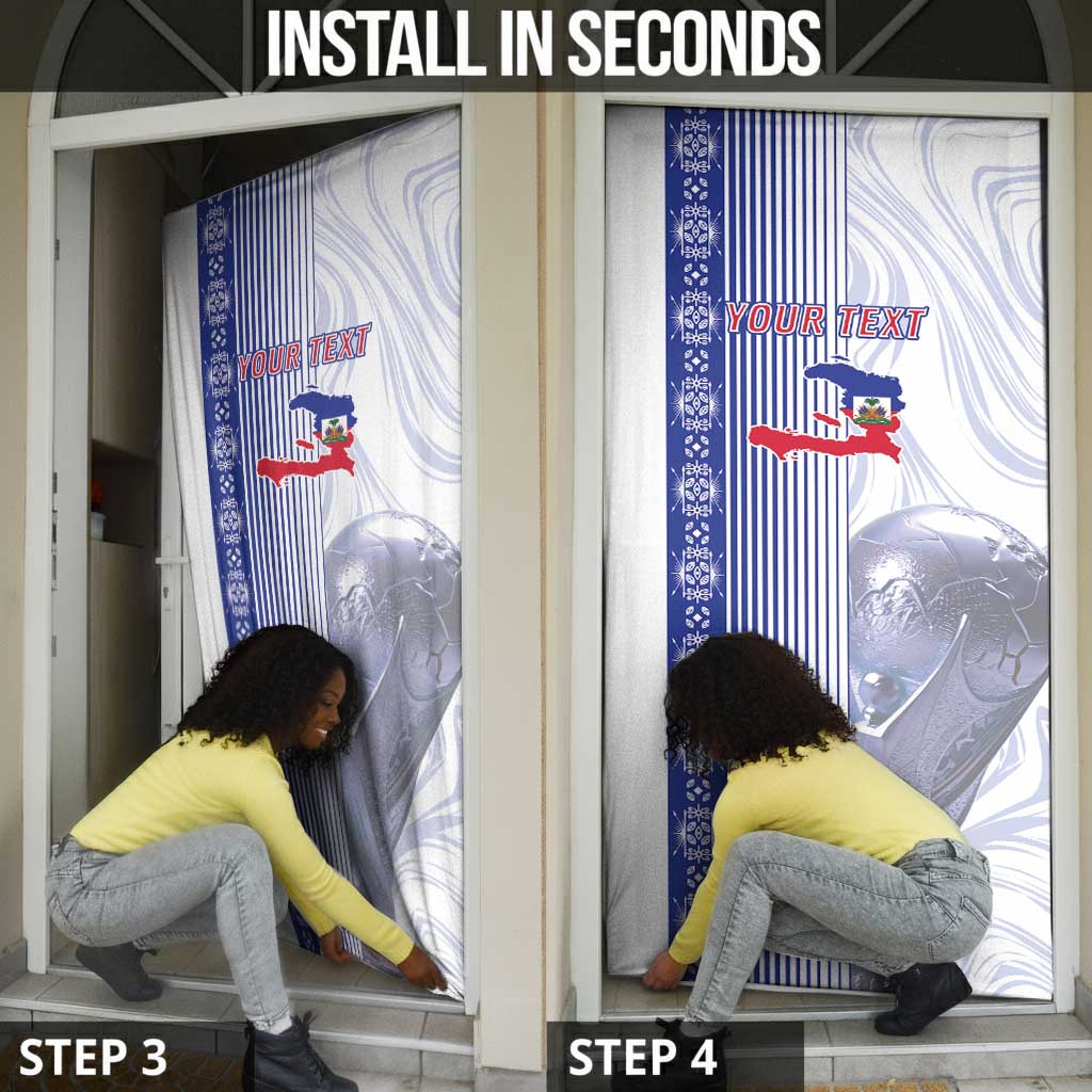 Custom Afro-Haiti Football Door Cover 2026 Grenadye Alaso White Version - African Pride