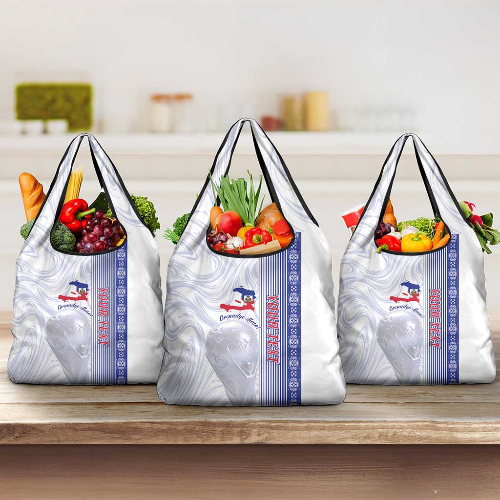 Custom Afro-Haiti Football Grocery Bag 2026 Grenadye Alaso White Version - African Pride