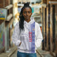 Custom Afro-Haiti Football Hoodie 2026 Grenadye Alaso White Version - African Pride