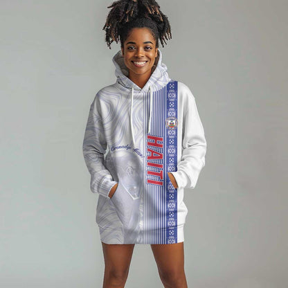 Custom Afro-Haiti Football Hoodie Dress 2026 Grenadye Alaso White Version - African Pride