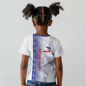Custom Afro-Haiti Football Kid T shirt 2026 Grenadye Alaso White Version LT14