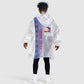 Custom Afro-Haiti Football Kid Wearable Blanket Hoodie 2026 Grenadye Alaso White Version - African Pride
