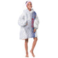 Custom Afro-Haiti Football Kid Wearable Blanket Hoodie 2026 Grenadye Alaso White Version - African Pride