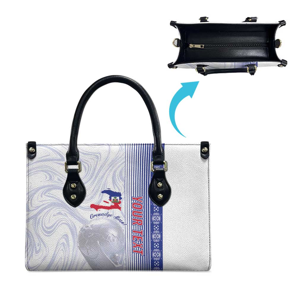 Custom Afro-Haiti Football Leather Bag 2026 Grenadye Alaso White Version - African Pride