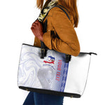 Custom Afro-Haiti Football Leather Tote Bag 2026 Grenadye Alaso White Version - African Pride