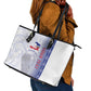Custom Afro-Haiti Football Leather Tote Bag 2026 Grenadye Alaso White Version - African Pride