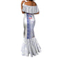 Custom Afro-Haiti Football Mermaid Dress 2026 Grenadye Alaso White Version - African Pride