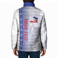 Custom Afro-Haiti Football Padded Jacket 2026 Grenadye Alaso White Version - African Pride