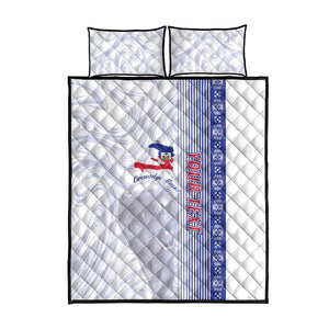 Custom Afro-Haiti Football Quilt Bed Set 2026 Grenadye Alaso White Version - African Pride