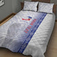 Custom Afro-Haiti Football Quilt Bed Set 2026 Grenadye Alaso White Version - African Pride
