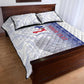 Custom Afro-Haiti Football Quilt Bed Set 2026 Grenadye Alaso White Version - African Pride