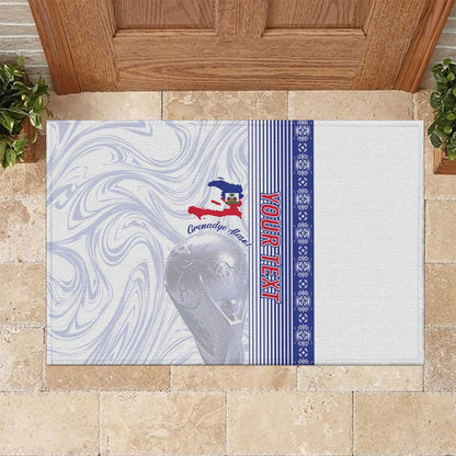 Custom Afro-Haiti Football Rubber Doormat 2026 Grenadye Alaso White Version - African Pride