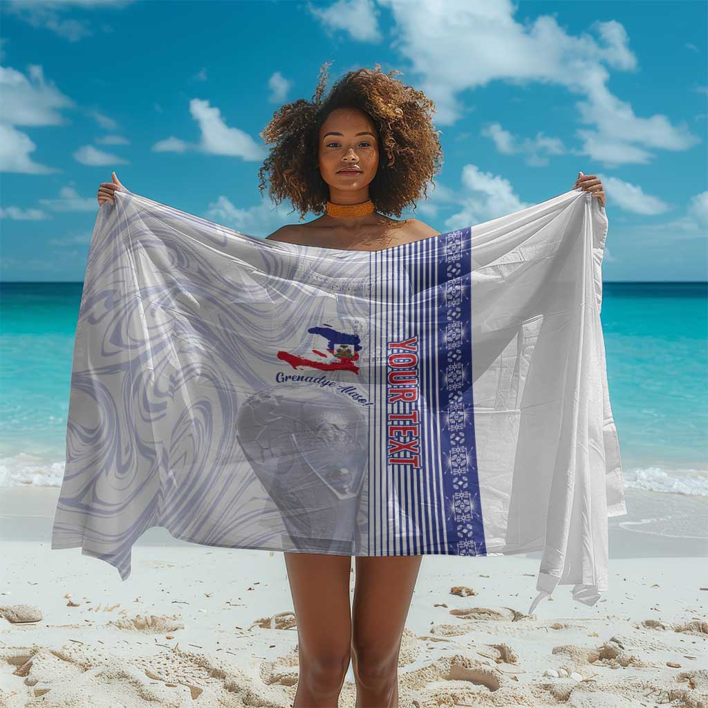 Custom Afro-Haiti Football Sarong 2026 Grenadye Alaso White Version - African Pride