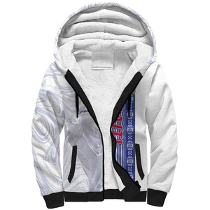 Custom Afro-Haiti Football Sherpa Hoodie 2026 Grenadye Alaso White Version - African Pride
