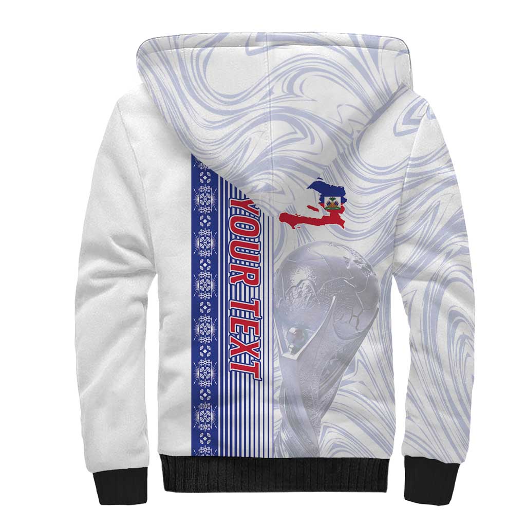 Custom Afro-Haiti Football Sherpa Hoodie 2026 Grenadye Alaso White Version - African Pride