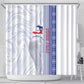 Custom Afro-Haiti Football Shower Curtain 2026 Grenadye Alaso White Version - African Pride
