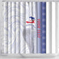 Custom Afro-Haiti Football Shower Curtain 2026 Grenadye Alaso White Version - African Pride