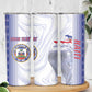 Custom Afro-Haiti Football Skinny Tumbler 2026 Grenadye Alaso White Version - African Pride