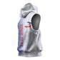 Custom Afro-Haiti Football Sleeveless Hoodie 2026 Grenadye Alaso White Version - African Pride