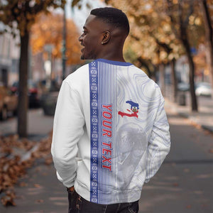 Custom Afro-Haiti Football Sweatshirt 2026 Grenadye Alaso White Version - African Pride
