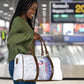 Custom Afro-Haiti Football Travel Bag 2026 Grenadye Alaso White Version - African Pride