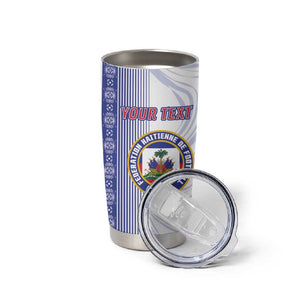 Custom Afro-Haiti Football Tumbler Cup 2026 Grenadye Alaso White Version - African Pride