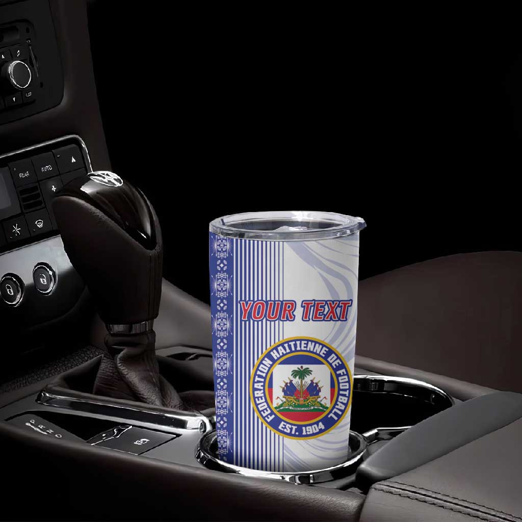 Custom Afro-Haiti Football Tumbler Cup 2026 Grenadye Alaso White Version - African Pride