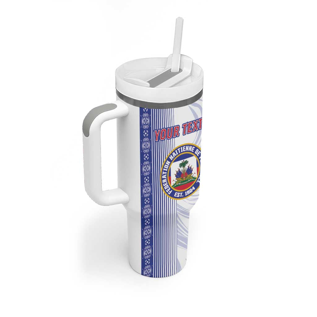 Custom Afro-Haiti Football Tumbler With Handle 2026 Grenadye Alaso White Version - African Pride