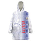 Custom Afro-Haiti Football Wearable Blanket Hoodie 2026 Grenadye Alaso White Version - African Pride