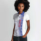 Custom Afro-Haiti Football Women Polo Shirt 2026 Grenadye Alaso White Version - African Pride