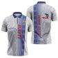Custom Afro-Haiti Football Zipper Polo Shirt 2026 Grenadye Alaso White Version - African Pride