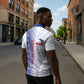 Custom Afro-Haiti Football Zipper Polo Shirt 2026 Grenadye Alaso White Version - African Pride