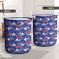 Afro-Haitians Laundry Basket Ayiti Map and Rose Kayenn Tropical Style - African Pride