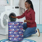 Afro-Haitians Laundry Basket Ayiti Map and Rose Kayenn Tropical Style - African Pride