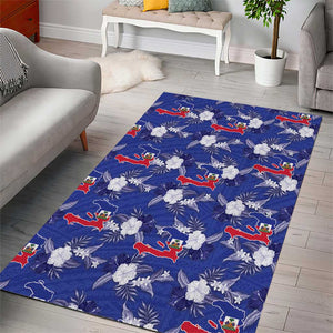 Afro-Haitians Area Rug Ayiti Map and Rose Kayenn Tropical Style - African Pride