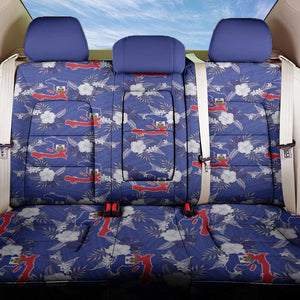 Afro-Haitians Back Car Seat Cover Ayiti Map and Rose Kayenn Tropical Style - African Pride