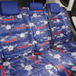 Afro-Haitians Back Car Seat Cover Ayiti Map and Rose Kayenn Tropical Style - African Pride
