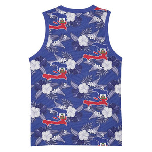 Afro-Haitians Basketball Jersey Ayiti Map and Rose Kayenn Tropical Style - African Pride