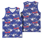 Afro-Haitians Basketball Jersey Ayiti Map and Rose Kayenn Tropical Style - African Pride