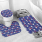 Afro-Haitians Bathroom Set Ayiti Map and Rose Kayenn Tropical Style - African Pride