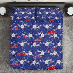 Afro-Haitians Bedding Set Ayiti Map and Rose Kayenn Tropical Style - African Pride