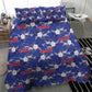 Afro-Haitians Bedding Set Ayiti Map and Rose Kayenn Tropical Style - African Pride