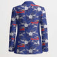 Afro-Haitians Blazer Ayiti Map and Rose Kayenn Tropical Style - African Pride