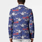Afro-Haitians Blazer Ayiti Map and Rose Kayenn Tropical Style - African Pride