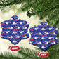 Afro-Haitians Ceramic Ornament Ayiti Map and Rose Kayenn Tropical Style - African Pride