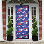 Afro-Haitians Door Cover Ayiti Map and Rose Kayenn Tropical Style - African Pride