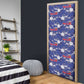 Afro-Haitians Door Cover Ayiti Map and Rose Kayenn Tropical Style - African Pride