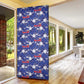 Afro-Haitians Door Cover Ayiti Map and Rose Kayenn Tropical Style - African Pride