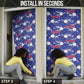 Afro-Haitians Door Cover Ayiti Map and Rose Kayenn Tropical Style - African Pride